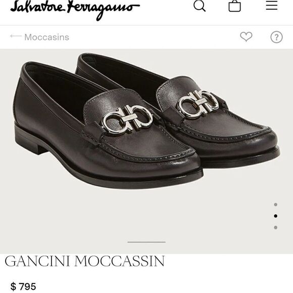 Salvatore Ferragamo Gancini Moccasin Loafers - Size 8.5 (2A) - Picture 10 of 10